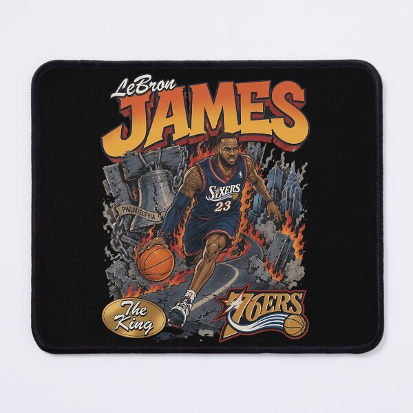 Item preview, Lebron James Philadelphia 76Ers The King 76Ers designed and sold by VioArtCreations.