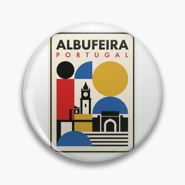 Item preview, Retro Albufeira Bauhaus Geometric Skyline designed and sold by k3rstman1.