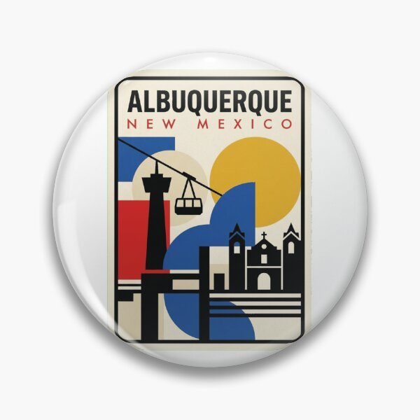Artikelvorschau, Retro Albuquerque Bauhaus Geometric Skyline entworfen und verkauft von k3rstman1.