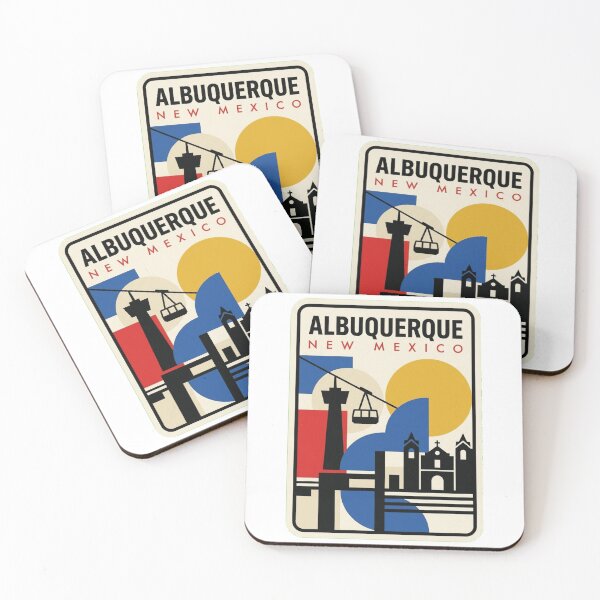 Item preview, Retro Albuquerque Bauhaus Geometric Skyline designed and sold by k3rstman1.