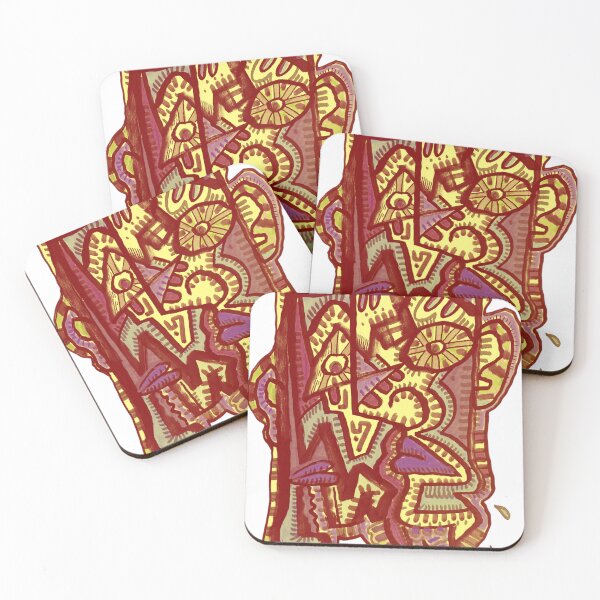 Item preview, Abstract Neo Expressionist Face Illustration designed and sold by warrrsx.