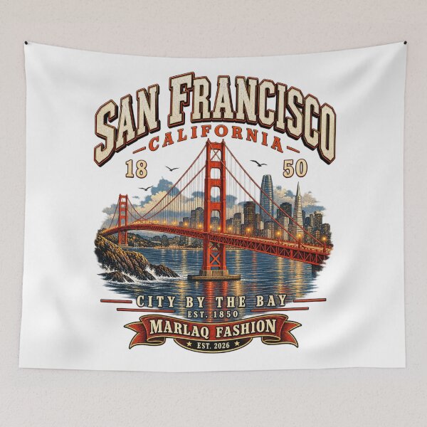 Item preview, Iconic San Francisco Golden Gate Bridge City by marlaq fashion  designed and sold by Marlaq fashion .