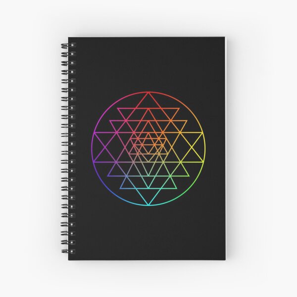 Sri Yantra triangles Spiral Notebook