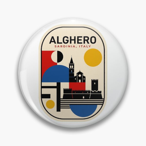 Item preview, Retro Alghero Bauhaus Geometric Skyline designed and sold by k3rstman1.