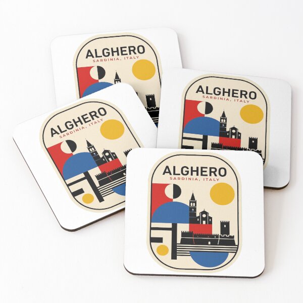 Item preview, Retro Alghero Bauhaus Geometric Skyline designed and sold by k3rstman1.
