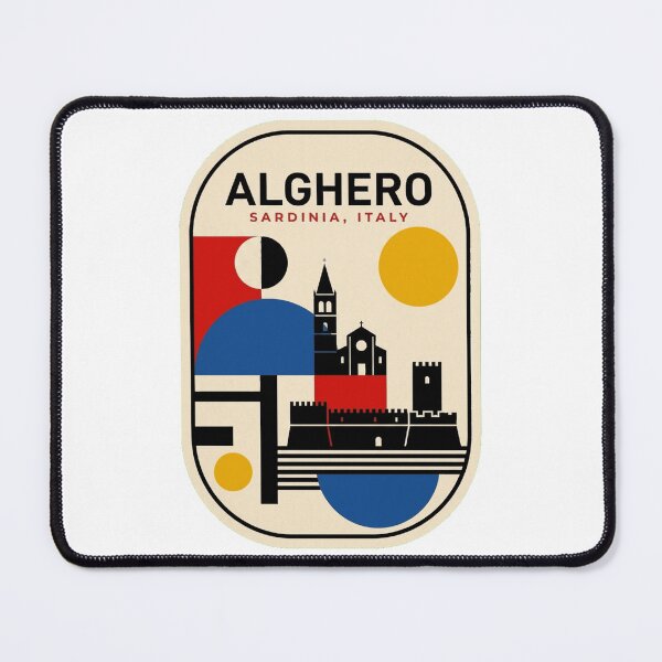 Item preview, Retro Alghero Bauhaus Geometric Skyline designed and sold by k3rstman1.