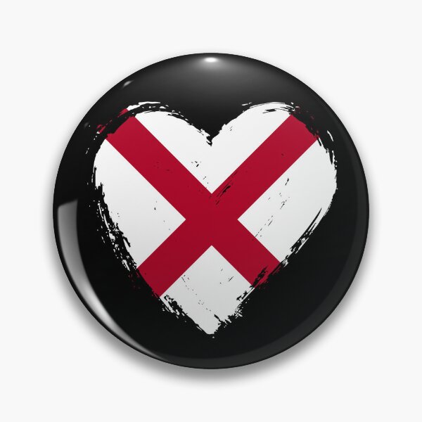 Item preview, Distressed Alabama Flag Heart AL designed and sold by shitpostee.