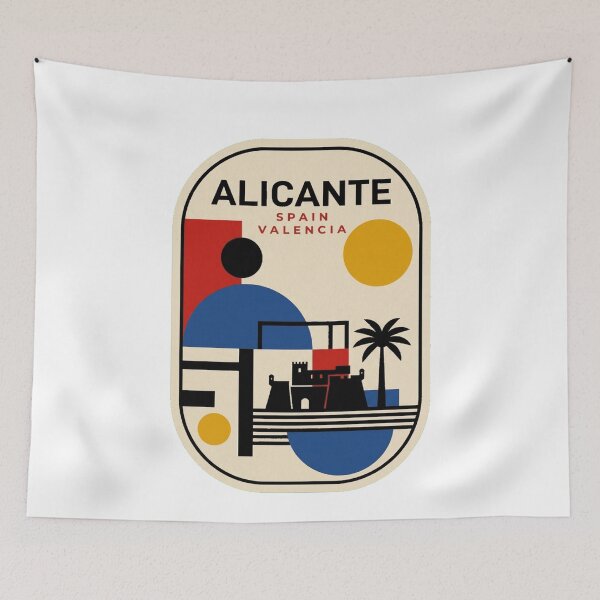 Item preview, Retro Alicante Bauhaus Geometric Skyline designed and sold by k3rstman1.
