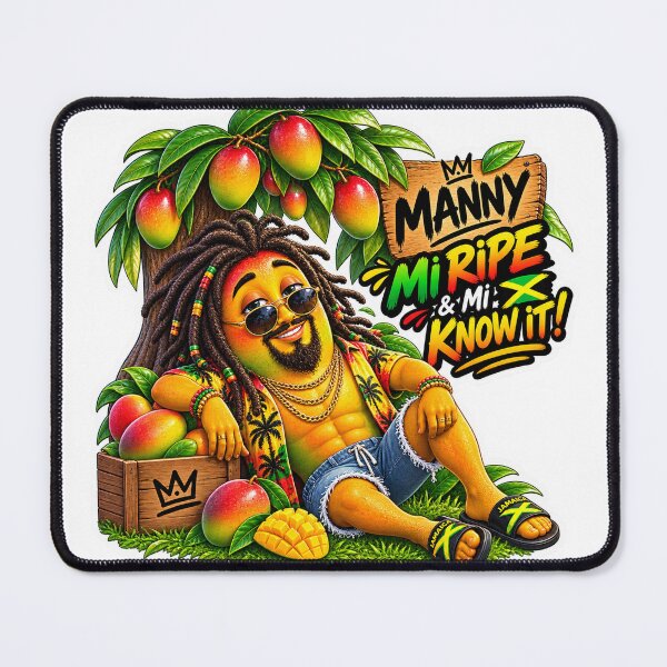 Item preview, Mi Ripe & Mi Know It Jamaican Mango Character designed and sold by keenikai.