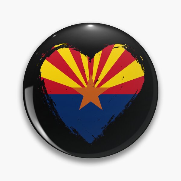 Item preview, Distressed Arizona Flag Heart AZ designed and sold by shitpostee.