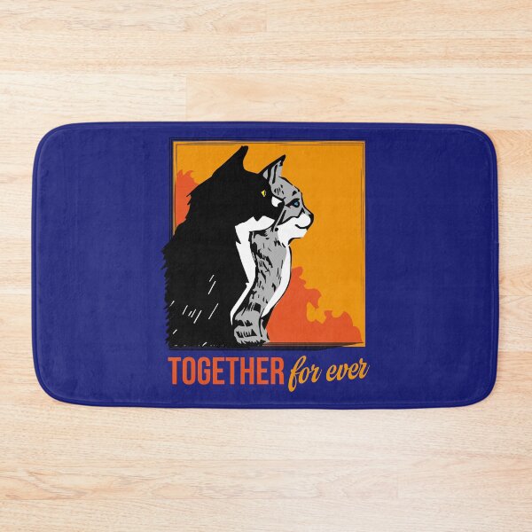 Item preview, Couple of cats togeher forever doodle designed and sold by Konopikyu.