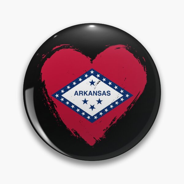 Item preview, Distressed Arkansas Flag Heart AR designed and sold by shitpostee.