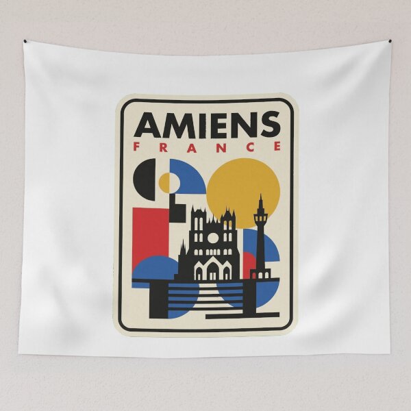 Item preview, Retro Amiens Bauhaus Geometric Skyline designed and sold by k3rstman1.