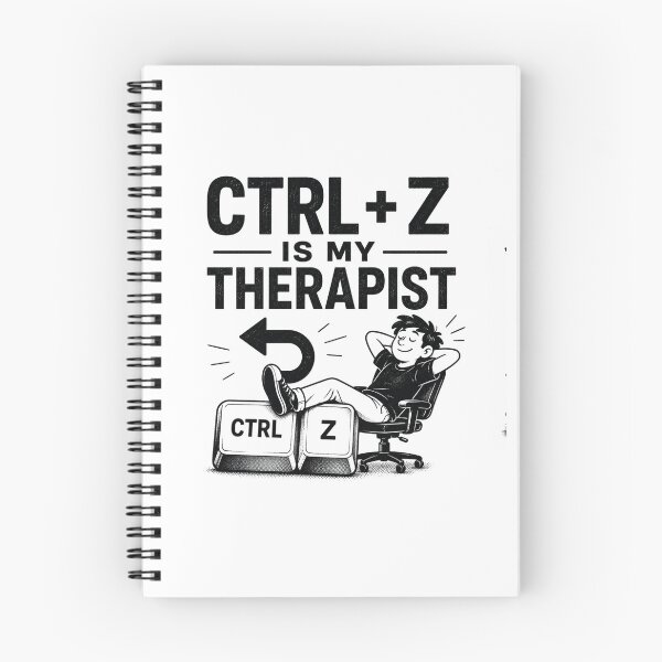 Item preview, Ctrl Z es mi terapeuta. Atajo para deshacer. Humor. designed and sold by MotionBanana Art.