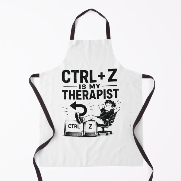 Item preview, Ctrl Z Is My Therapist Undo Shortcut Humor designed and sold by MotionBanana Art.
