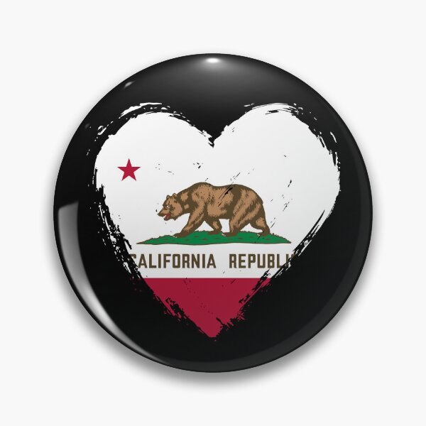 Item preview, Distressed California Flag Heart CA designed and sold by shitpostee.