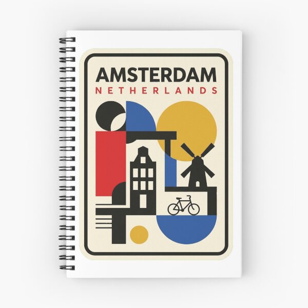 Item preview, Retro Amsterdam Bauhaus Geometric Skyline designed and sold by k3rstman1.