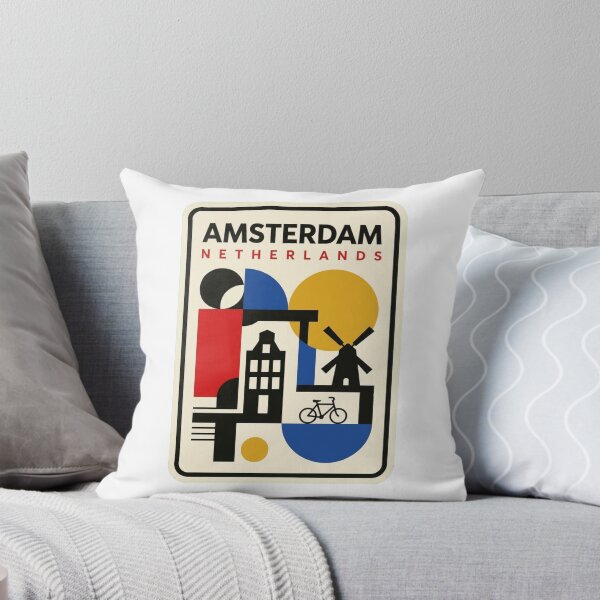 Item preview, Retro Amsterdam Bauhaus Geometric Skyline designed and sold by k3rstman1.
