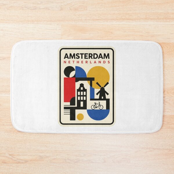 Item preview, Retro Amsterdam Bauhaus Geometric Skyline designed and sold by k3rstman1.