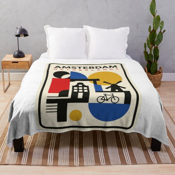 Item preview, Retro Amsterdam Bauhaus Geometric Skyline designed and sold by k3rstman1.