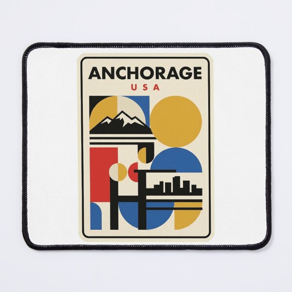 Item preview, Retro Anchorage Bauhaus Geometric Skyline designed and sold by k3rstman1.