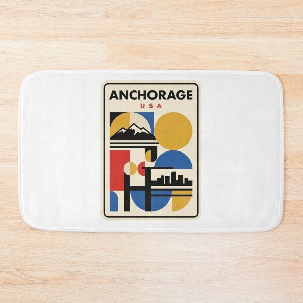 Artikelvorschau, Retro Anchorage Bauhaus Geometrische Skyline entworfen und verkauft von k3rstman1.