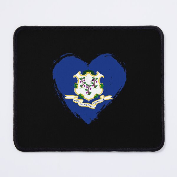 Item preview, Distressed Connecticut Flag Heart CT designed and sold by shitpostee.