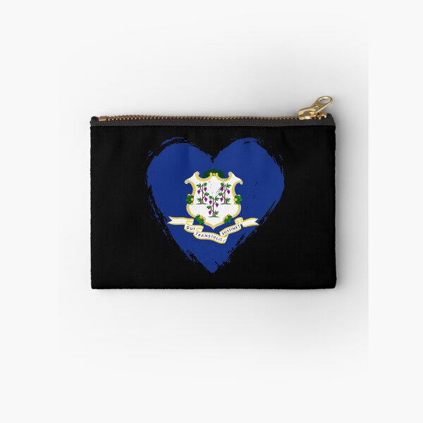 Item preview, Distressed Connecticut Flag Heart CT designed and sold by shitpostee.