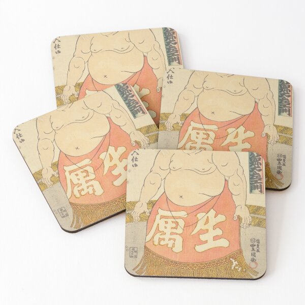 Item preview, Vintage Japanese Sumo Wrestler Ukiyo-e Woodblock Print Art designed and sold by vekotpu.