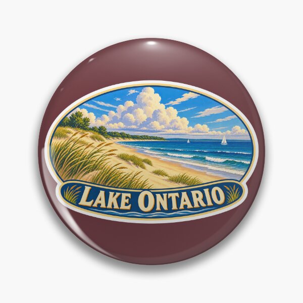 Item preview, Lake Ontario Vintage Canadian Waterfront Great Lakes Prints designed and sold by PinUpPizzazz.