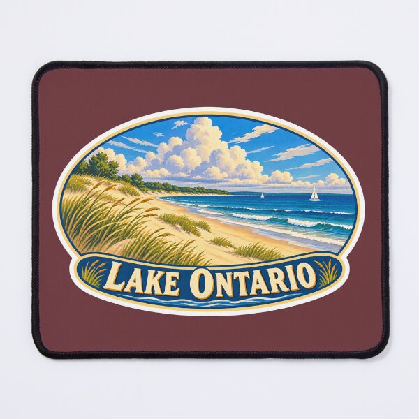 Item preview, Lake Ontario Vintage Canadian Waterfront Great Lakes Prints designed and sold by PinUpPizzazz.