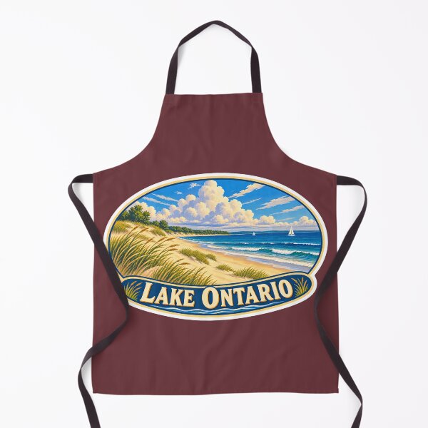 Item preview, Lake Ontario Vintage Canadian Waterfront Great Lakes Prints designed and sold by PinUpPizzazz.