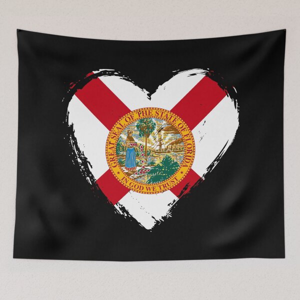 Item preview, Distressed Florida Flag Heart FL designed and sold by shitpostee.