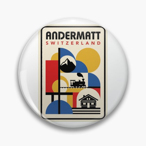 Item preview, Retro Andermatt Bauhaus Geometric Skyline designed and sold by k3rstman1.