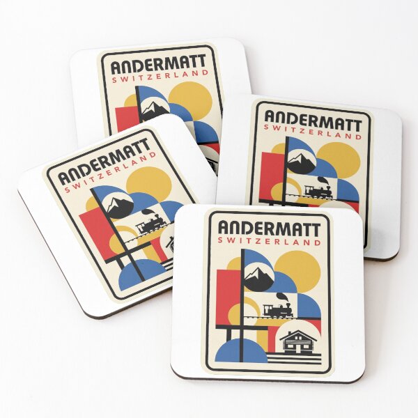 Item preview, Retro Andermatt Bauhaus Geometric Skyline designed and sold by k3rstman1.