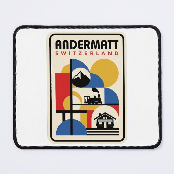 Item preview, Retro Andermatt Bauhaus Geometric Skyline designed and sold by k3rstman1.