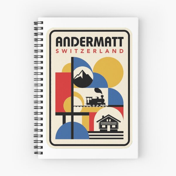 Item preview, Retro Andermatt Bauhaus Geometric Skyline designed and sold by k3rstman1.