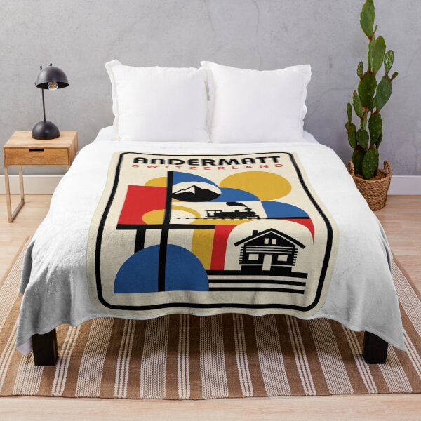 Item preview, Retro Andermatt Bauhaus Geometric Skyline designed and sold by k3rstman1.