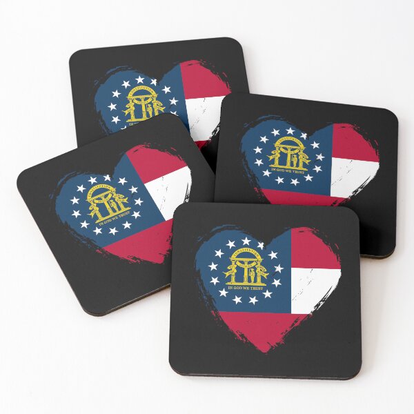 Item preview, Distressed Georgia Flag Heart GA designed and sold by shitpostee.