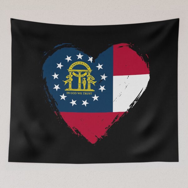 Item preview, Distressed Georgia Flag Heart GA designed and sold by shitpostee.