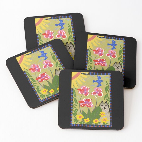 Item preview, A Happy Cat Day In A Spring Garden. designed and sold by SalsySafrano.