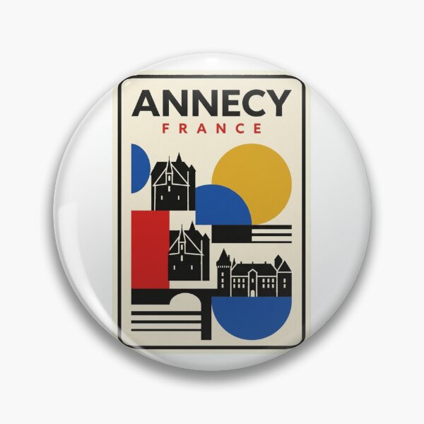 Item preview, Retro Annecy Bauhaus Geometric Skyline designed and sold by k3rstman1.