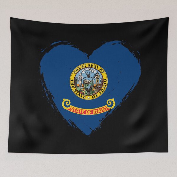 Item preview, Distressed Idaho Flag Heart ID designed and sold by shitpostee.