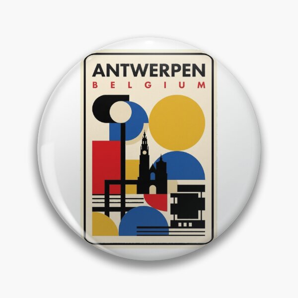 Item preview, Retro Antwerpen Bauhaus Geometric Skyline designed and sold by k3rstman1.
