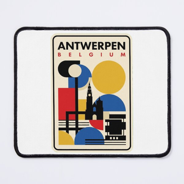 Item preview, Retro Antwerpen Bauhaus Geometric Skyline designed and sold by k3rstman1.
