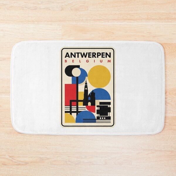 Item preview, Retro Antwerpen Bauhaus Geometric Skyline designed and sold by k3rstman1.