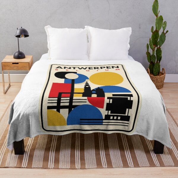 Artikelvorschau, Retro Antwerpen Bauhaus Geometrische Skyline entworfen und verkauft von k3rstman1.