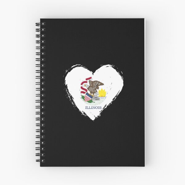 Item preview, Distressed Illinois Flag Heart IL designed and sold by shitpostee.