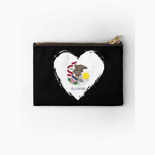 Item preview, Distressed Illinois Flag Heart IL designed and sold by shitpostee.
