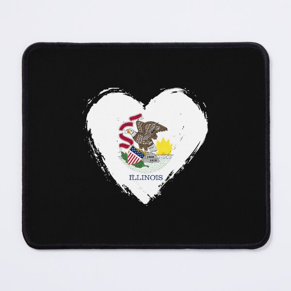 Item preview, Distressed Illinois Flag Heart IL designed and sold by shitpostee.